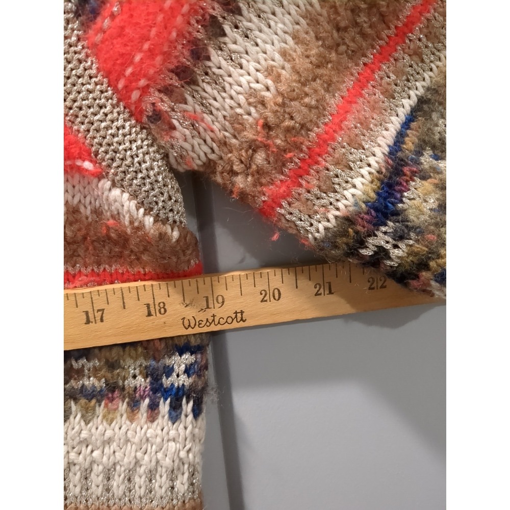 Juicy Couture Womens Knit  Wool Blend Patterned textured‎ Sweater M (MINT) - Picture 7 of 9
